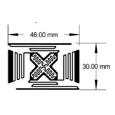 RFID метка UHF самоклеющаяся Trace TH41 "CABIS", M4, 46х30 мм, WHW-ST